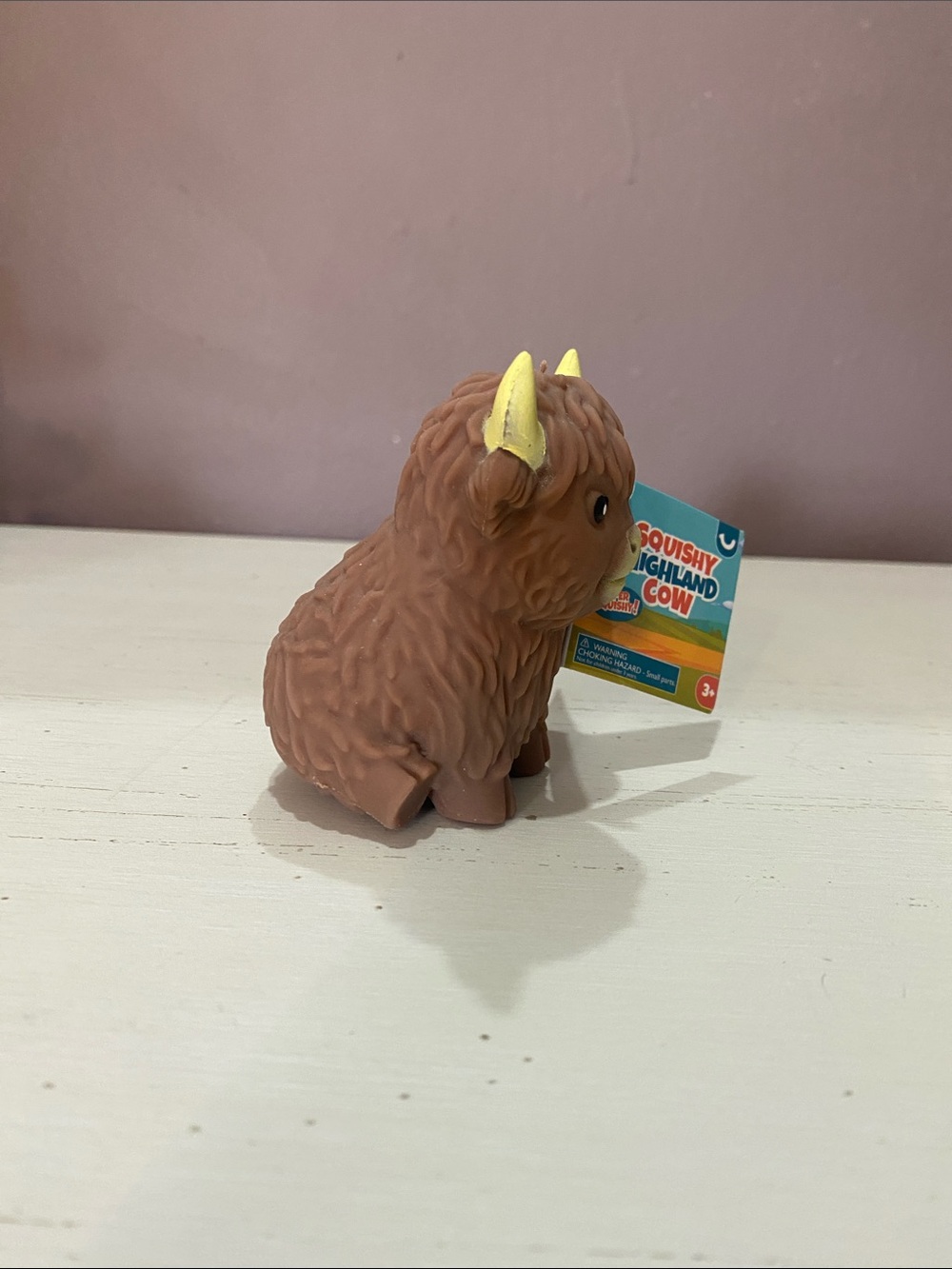 Squishy Mini Highland Cow 3.5” Toy - Picture 2 of 4